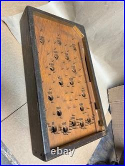 Vintage 1930s WOOD TABLETOP PINBALL BAGATELLE GAME 19'' long