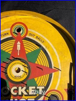 Vintage 1940s Lindstrom Rocket Shot Bagatelle Pin Game Atomic Age Space Theme Vintage 1940s Lindstrom Rocket Shot Bagatelle Pin Game Atomic Age Space Theme