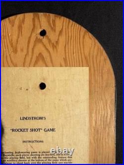 Vintage 1940s Lindstrom Rocket Shot Bagatelle Pin Game Atomic Age Space Theme Vintage 1940s Lindstrom Rocket Shot Bagatelle Pin Game Atomic Age Space Theme