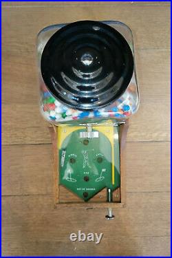 Vintage 1942 Gumball Machine Skill 1¢ Penny Coin Op Pinball Golf Game Counter