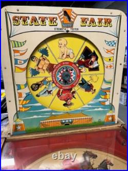 Vintage 1950's State Fair Pinball Machine Superior Toy Co