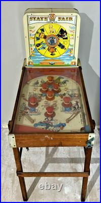Vintage 1950's State Fair Strength Tester Pinball Machine Superior Toy Co
