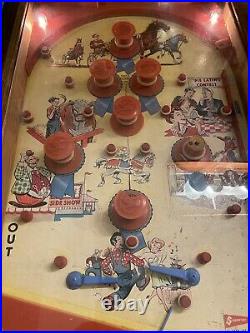 Vintage 1950's State Fair Strength Tester Pinball Machine Superior Toy Co