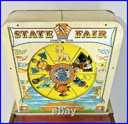 Vintage 1950's State Fair Strength Tester Pinball Machine Superior Toy Co