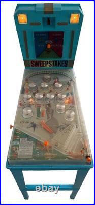 Vintage 1960s Marx Sweepstakes Pinball Game Electric Horse Race Toy Arcade READ