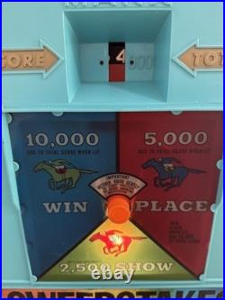 Vintage 1960s Marx Sweepstakes Pinball Game Electric Horse Race Toy Arcade READ