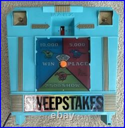 Vintage 1960s Marx Sweepstakes Pinball Game Electric Horse Race Toy Arcade READ