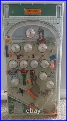 Vintage 1960s Marx Sweepstakes Pinball Game Electric Horse Race Toy Arcade READ