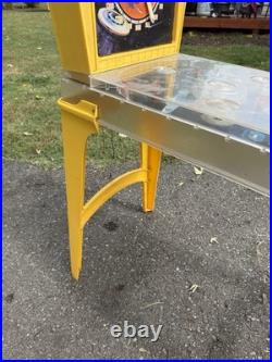 Vintage 1960s Marx Tilt Electro Pinball Machine with Legs Yellow Rare UNTESTED