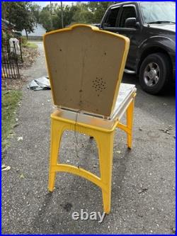 Vintage 1960s Marx Tilt Electro Pinball Machine with Legs Yellow Rare UNTESTED