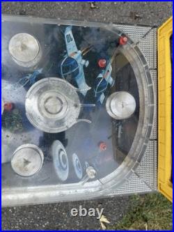 Vintage 1960s Marx Tilt Electro Pinball Machine with Legs Yellow Rare UNTESTED