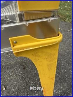 Vintage 1960s Marx Tilt Electro Pinball Machine with Legs Yellow Rare UNTESTED