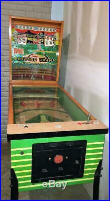 Vintage 1961 Original Williams Batting Champ Bat/baseball Deluxe Pinball Machine