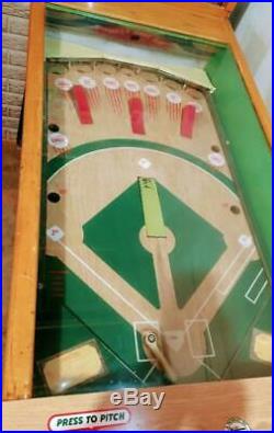 Vintage 1961 Original Williams Batting Champ Bat/baseball Deluxe Pinball Machine