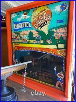 Vintage 1969 Chicago Coin's Super Circus Shooting Rifle Arcade Gun Game