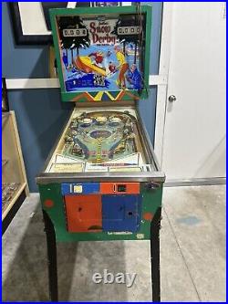Vintage 1970's Snow Derby Pinball Machine Fully Working Classic Full Size