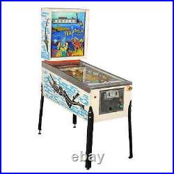 Vintage 1970s Pinball Machine Nautilus Zaccaria Man. Wood