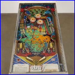 Vintage 1970s Pinball Machine Nautilus Zaccaria Man. Wood