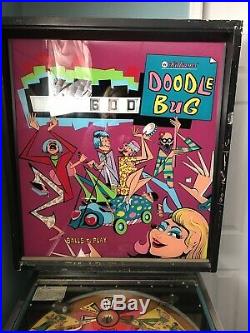 Vintage 1971 Williams Doodle Bug Pinball Machine in Good Working Condition