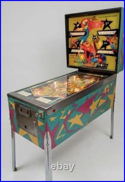Vintage 1971 Williams Stardust Pinball Machine 4 Player EM Arcade Game Works