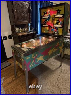 Vintage 1971 Williams Stardust Pinball Machine 4 Player EM Arcade Game Works