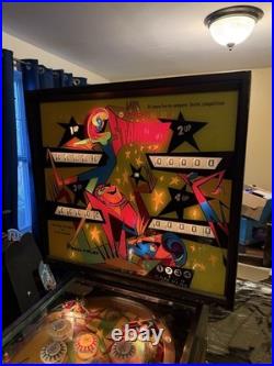 Vintage 1971 Williams Stardust Pinball Machine 4 Player EM Arcade Game Works