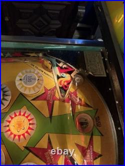 Vintage 1971 Williams Stardust Pinball Machine 4 Player EM Arcade Game Works