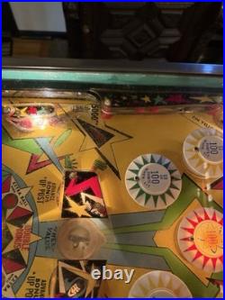 Vintage 1971 Williams Stardust Pinball Machine 4 Player EM Arcade Game Works