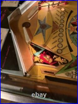 Vintage 1971 Williams Stardust Pinball Machine 4 Player EM Arcade Game Works