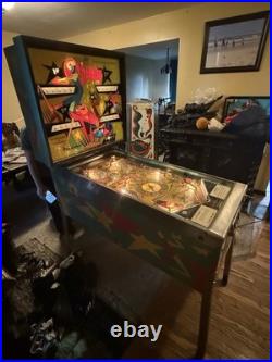 Vintage 1971 Williams Stardust Pinball Machine 4 Player EM Arcade Game Works