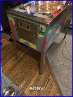 Vintage 1971 Williams Stardust Pinball Machine 4 Player EM Arcade Game Works