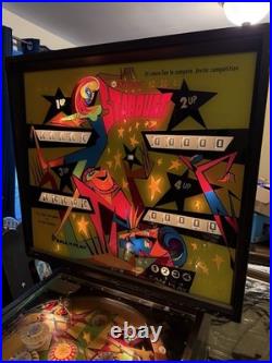 Vintage 1971 Williams Stardust Pinball Machine 4 Player EM Arcade Game Works