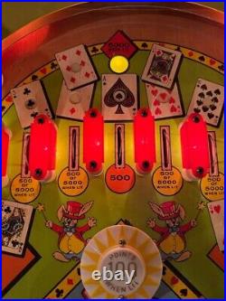 Vintage 1973 Bally Hi Lo Ace Electro Mechanical card EM pinball game