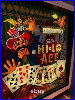 Vintage 1973 Bally Hi Lo Ace Electro Mechanical card EM pinball game