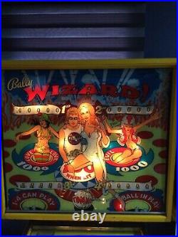 Vintage 1975 Wizard Pinball Machine