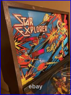 Vintage 1977 Star Explorer Pin Ball Machine Everything Works Great Piece For All