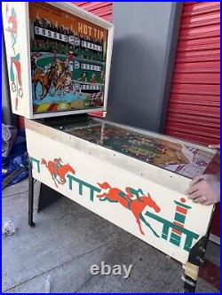Vintage 1977 Williams Hot Tip Pinball Machine Vintage Arcade Game As Is