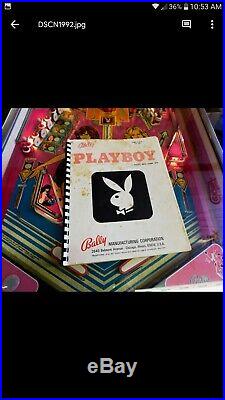 Vintage 1978 Bally Playboy Hugh Hefner Pinball Machine