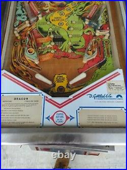 Vintage 1978 Gottlieb Dragon SS Pinball Machine