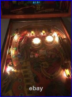 Vintage 1978 Gottlieb Sinbad Pinball Machine Lights Working Rare Collectible