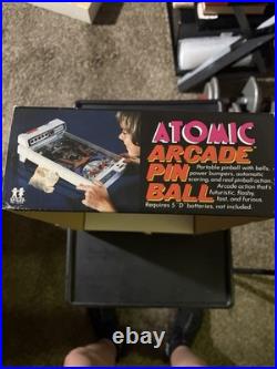 Vintage 1979 TOMY Atomic Arcade Tabletop Pinball Machine Tested Works Vintage 1979 TOMY Atomic Arcade Tabletop Pinball Machine Tested Works