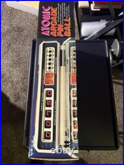 Vintage 1979 TOMY Atomic Arcade Tabletop Pinball Machine Tested Works Vintage 1979 TOMY Atomic Arcade Tabletop Pinball Machine Tested Works