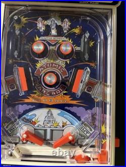 Vintage 1979 TOMY Atomic Arcade Tabletop Pinball Machine Tested Works Vintage 1979 TOMY Atomic Arcade Tabletop Pinball Machine Tested Works