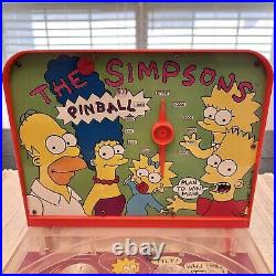 Vintage 1990 The Simpsons Fox Table Top Pinball Game Sharon 20x10 Tested