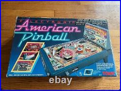 Vintage 1991 TOMY American Electronic Tabletop Pinball Machine Complete with Box