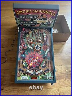 Vintage 1991 TOMY American Electronic Tabletop Pinball Machine Complete with Box