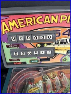 Vintage 1991 Tomy American Pinball Electronic Table Machine Working with Plug