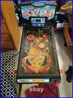 Vintage 2000 Digimon Electronic Standing Pinball Machine Funrise Tested & Work