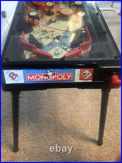 Vintage 2000 Pinball Machine Hasbro Monopoly Electronic Electronic WORKS GREAT