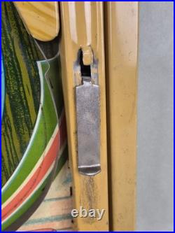 Vintage AROUND THE WORLD Tin Toy Pinball Machine Game ZEPPELIN Planes Trains 23